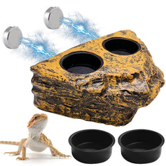 La La Pet Magnetic Reptile Feeder Ledge securely mounts on multiple tank types.