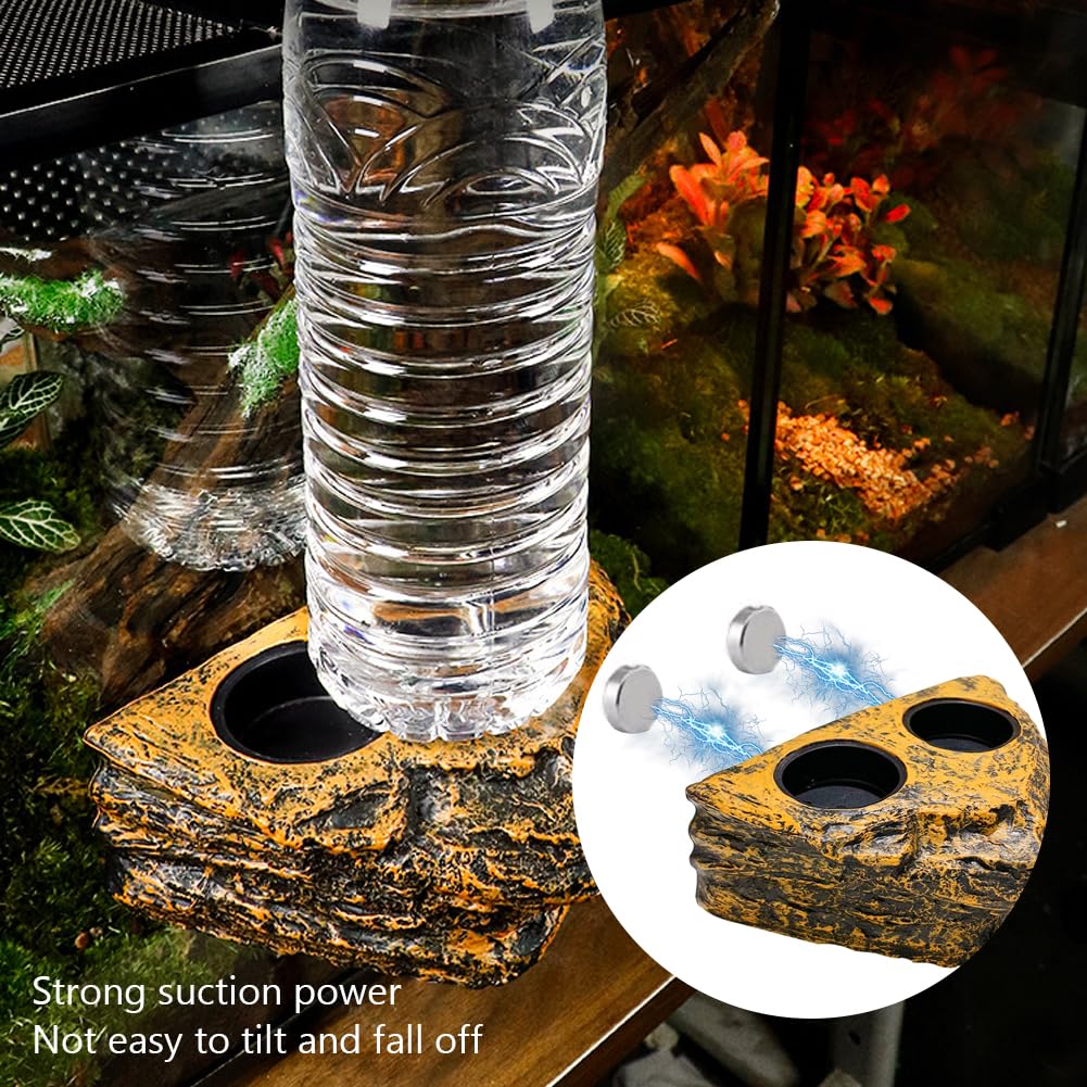 La La Pet Two-Cup Design supports feeding and hydration.