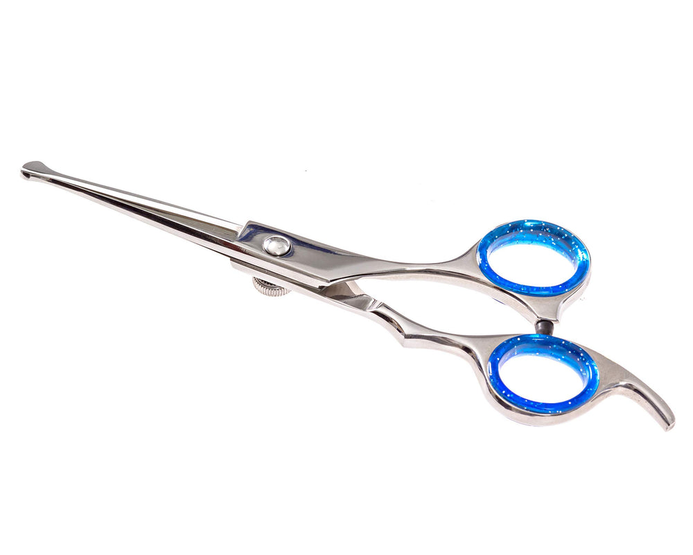 Laazar Pro dog grooming scissors with beveled edge for precise cuts