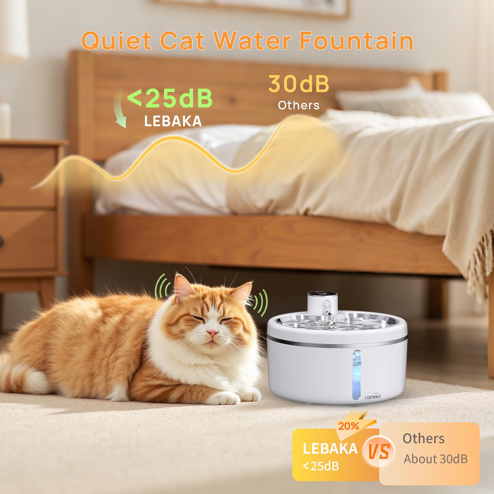 LABEKA ultra-quiet operation keeps the home peaceful.