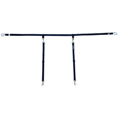 Labra truck bed leash system front view shows secure anchoring for safer car trips