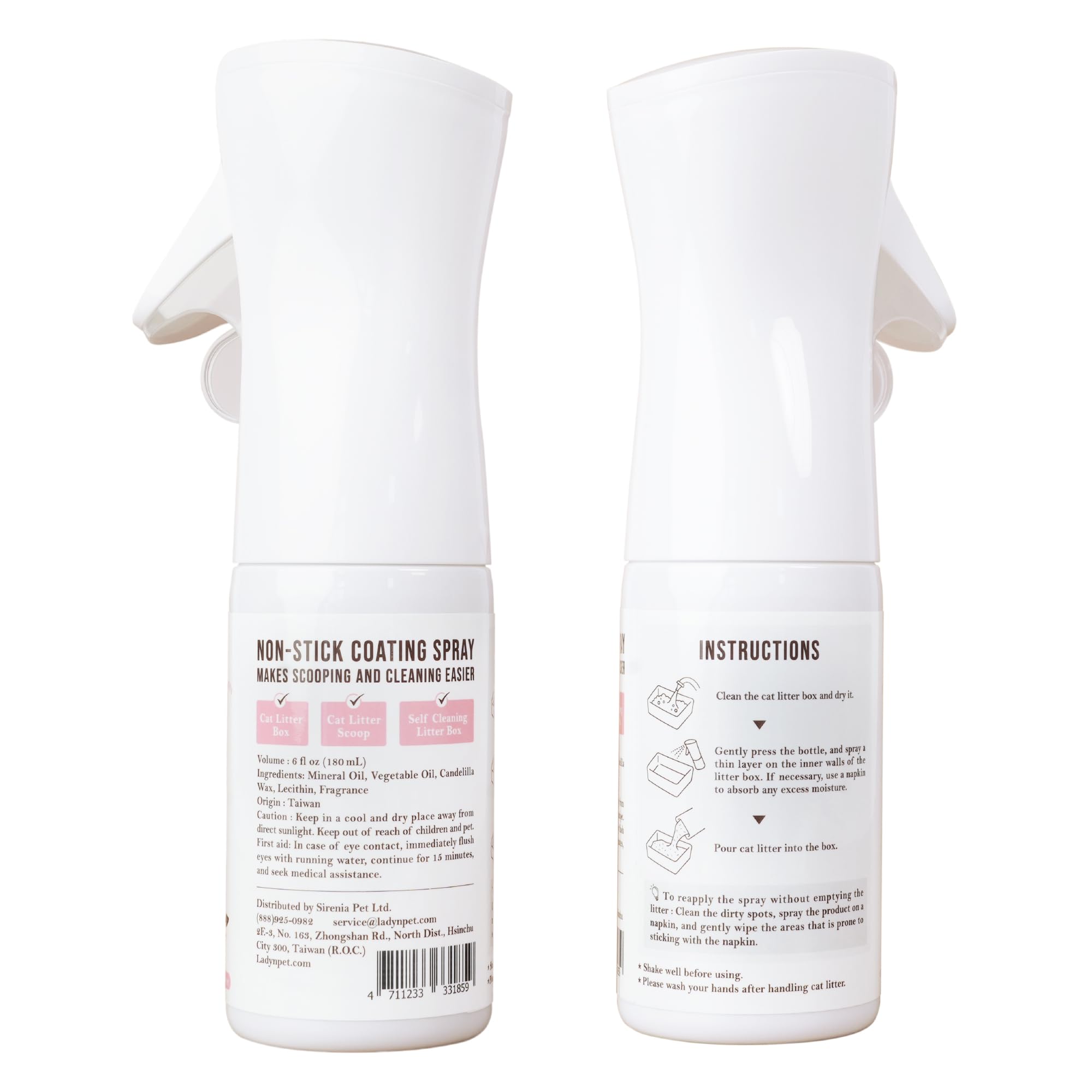 A protective coating forms on the litter box surface