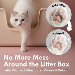Lady N litter is dust-free, keeping surfaces cleaner and air clearer.