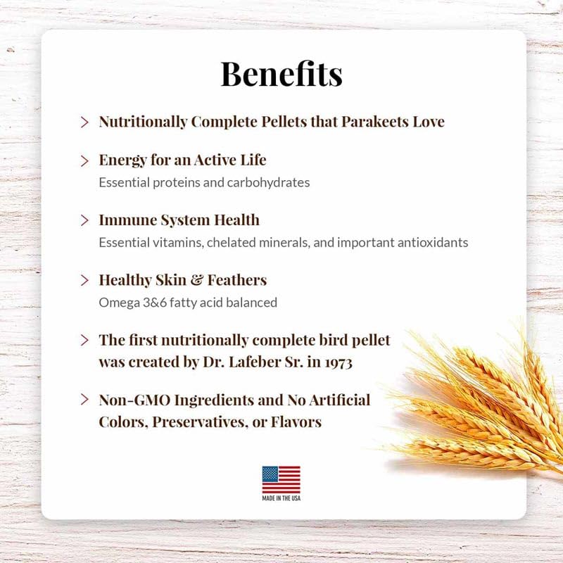 LAFEBER'S antioxidants-rich formula close-up on grains promoting overall health.