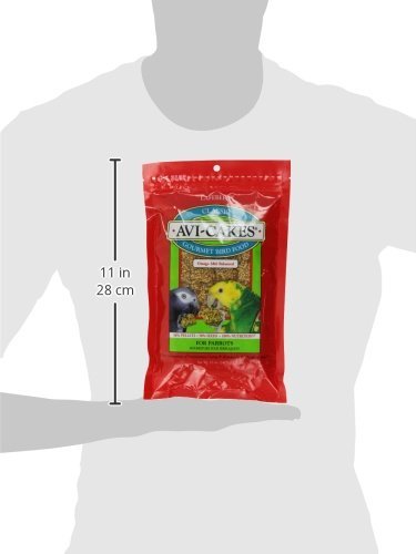 LAFEBER'S Classic Avi-Cakes parrot bite squares foraging fun and omega-balanced nutrition.