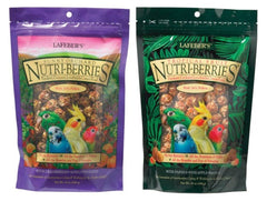 LAFEBER'S Nutri-Berries dual flavor bundle in two 10 oz bags for varied small-bird meals.
