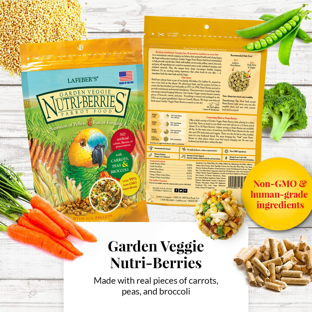 LAFEBER'S Nutri-Berries Garden Veggie with carrots, broccoli, peas promotes foraging