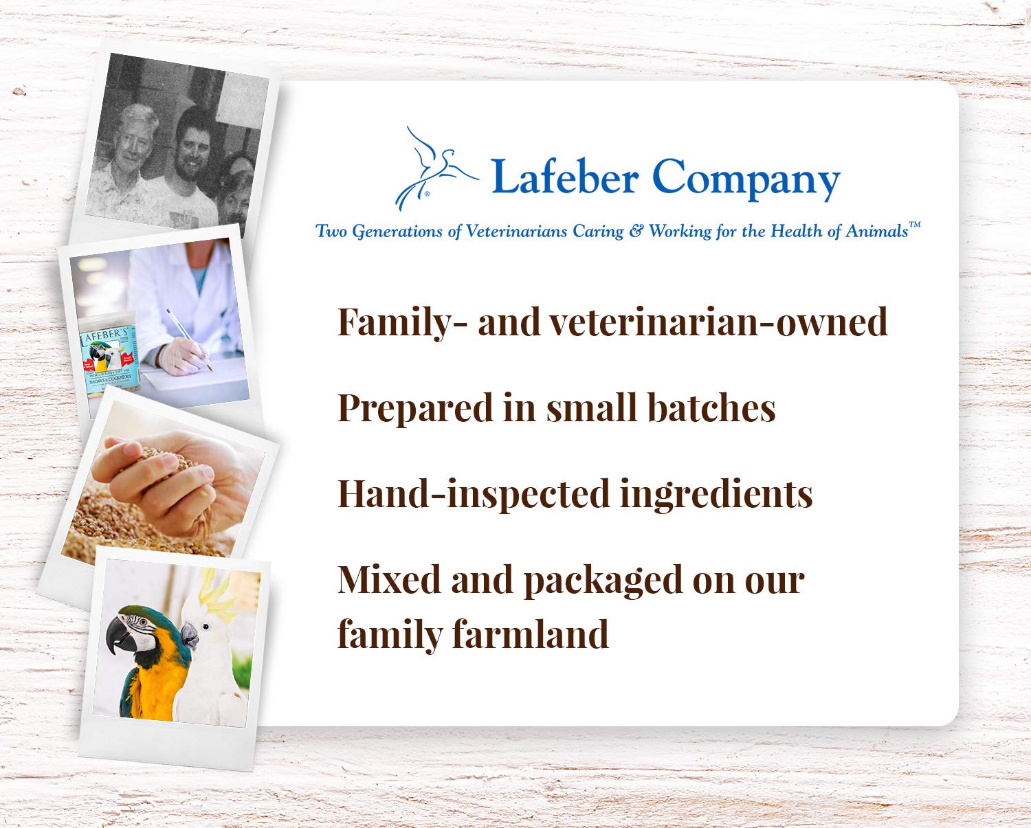 Bulk 25-pound packaging from LAFEBER'S for consistent daily feeding