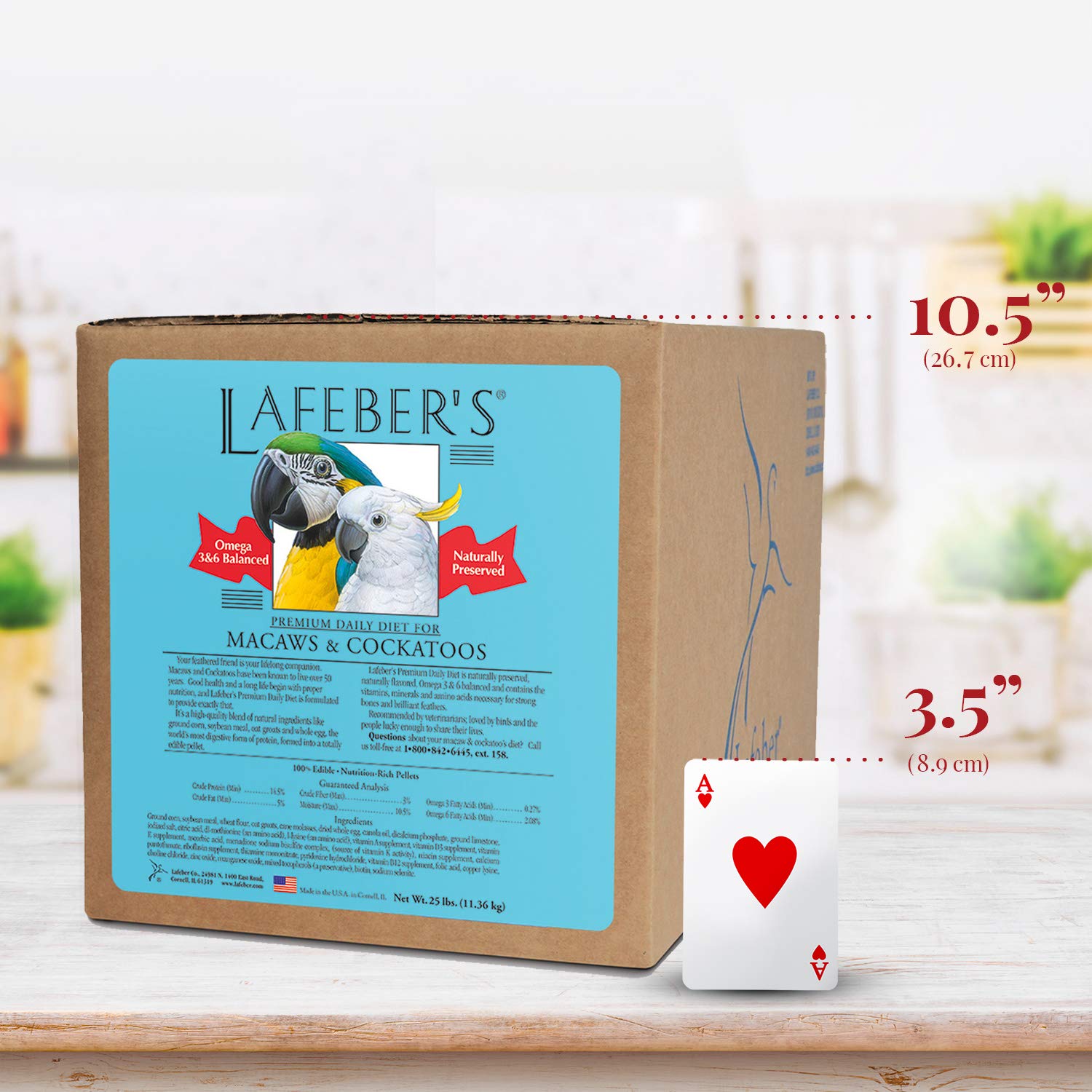 Non-GMO, human-grade ingredients form the base of LAFEBER'S pellets