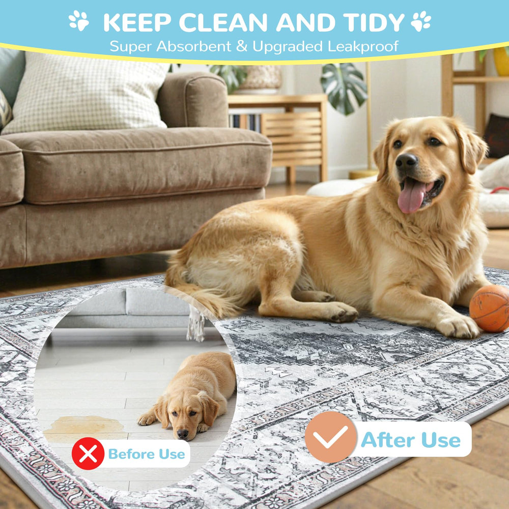 Lahome non-slip grip puppy pads stay in place during play.
