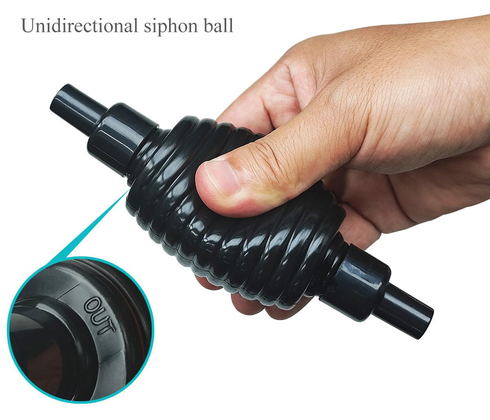 Laifoo gravel tube with detachable filter protects fish and décor during use