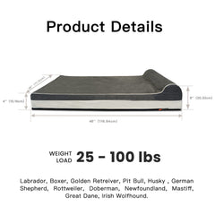 Laifug dog bed pillow detail for added comfort