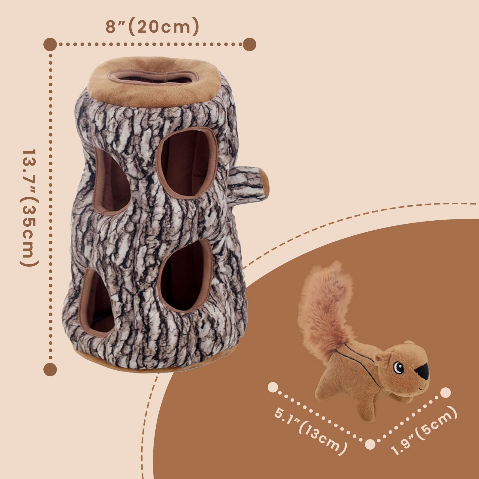 Laifug interactive squeaky dog toy promotes mental stimulation during play