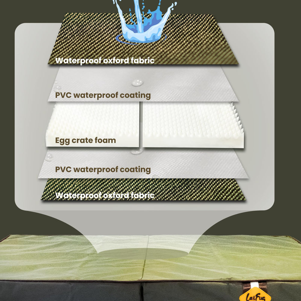 Laifug waterproof cover with zipper protects the bed in damp environments.