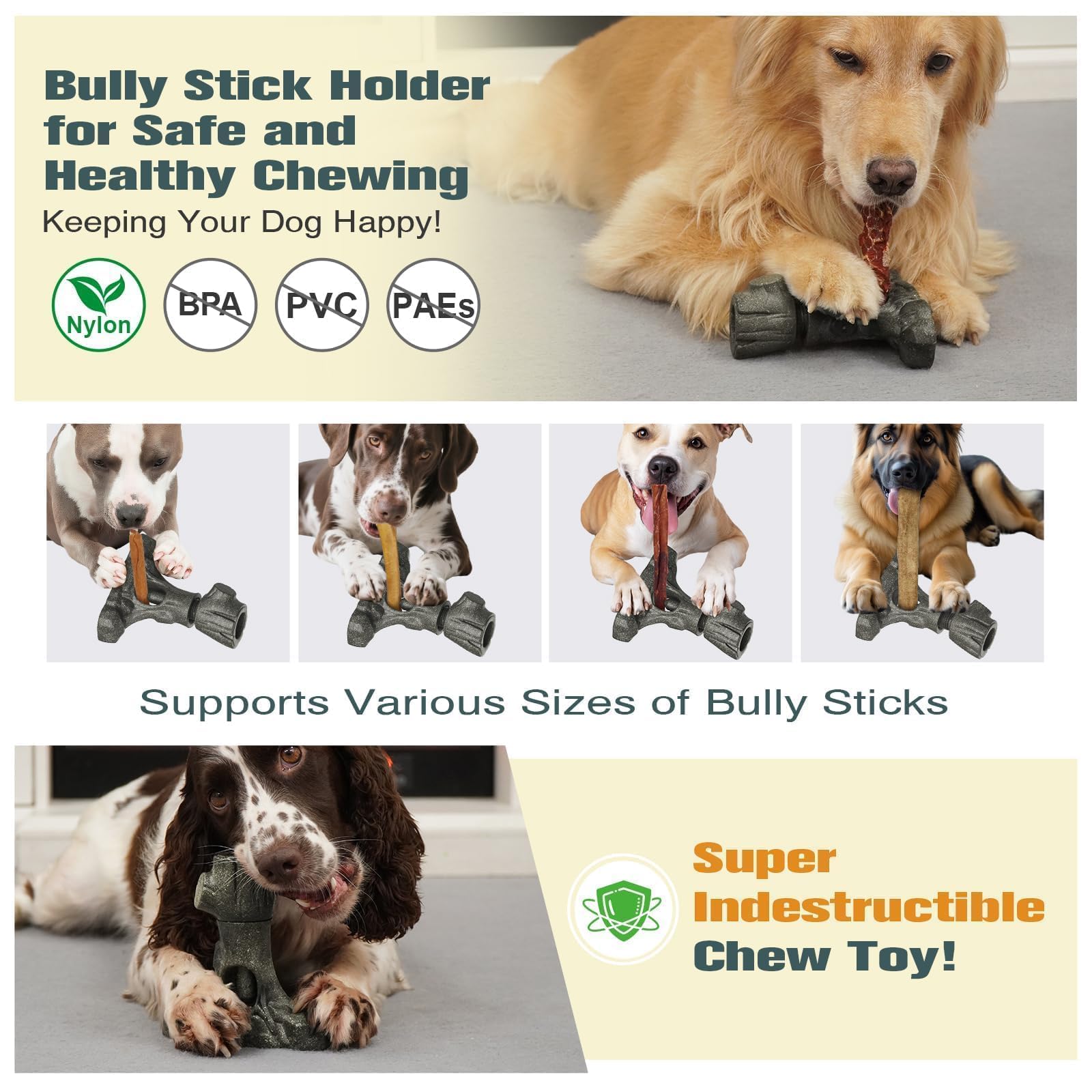 LaiQiuJunA dual-function design holds sticks and can be stuffed for variety