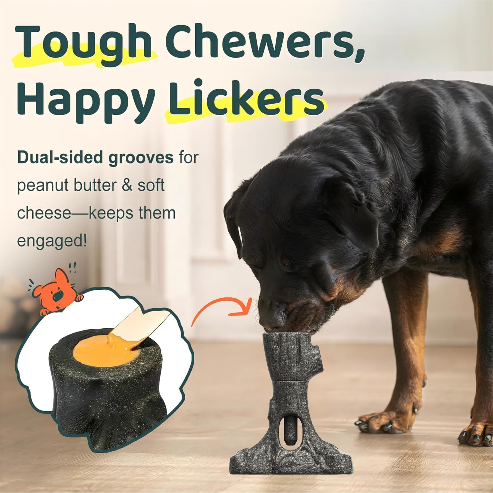 LaiQiuJunA frozen snack toy for extended, tasty chew sessions