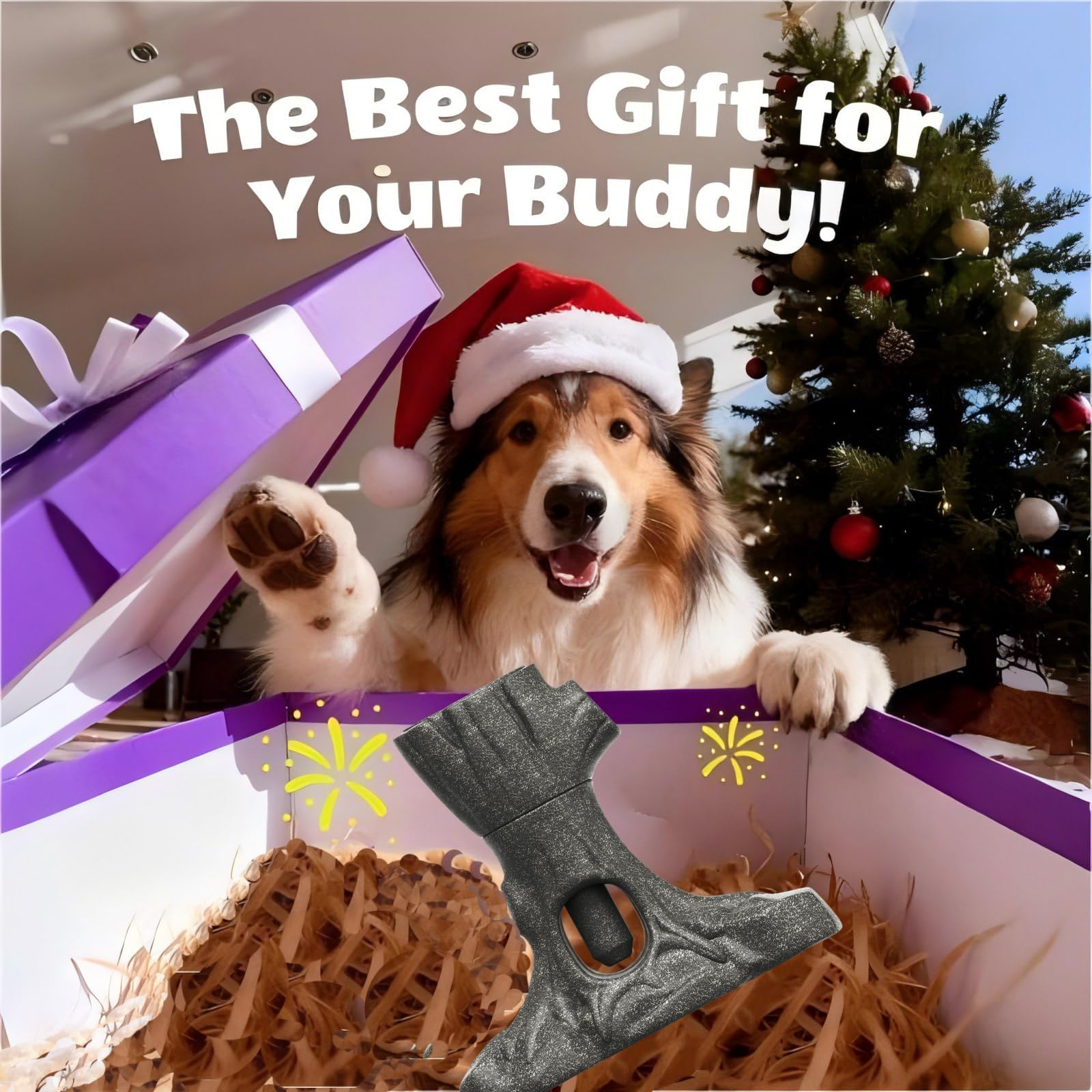LaiQiuJunA indoor-friendly chew toy withstands aggressive biting and is easy to clean