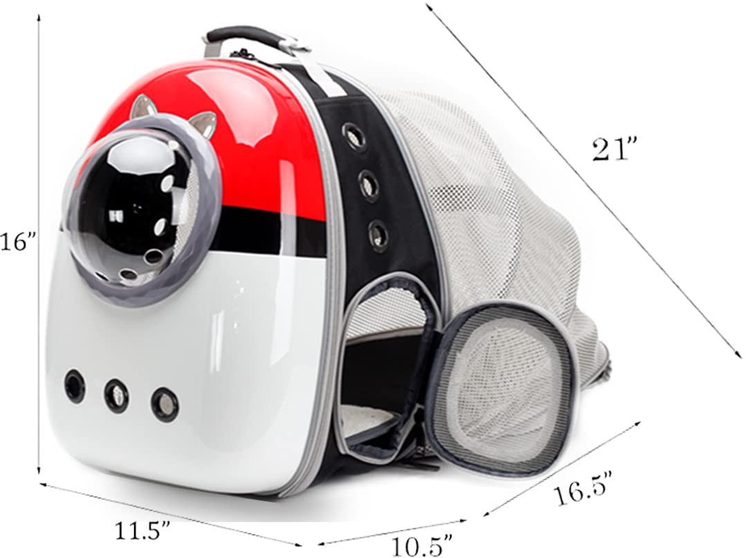 LAIRIES cat bubble window front design enhances pet awareness during adventures.