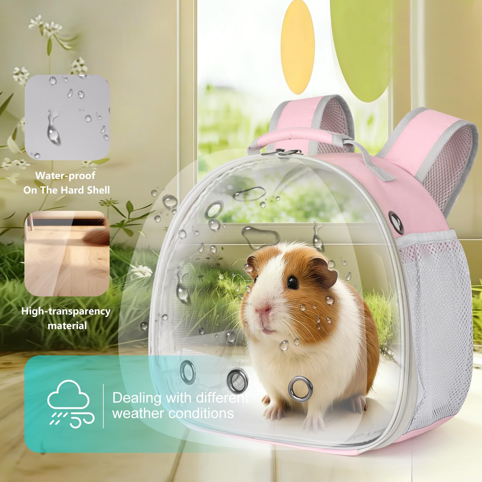 LAIRRIES carrier includes removable mat for easy cleaning and comfort.