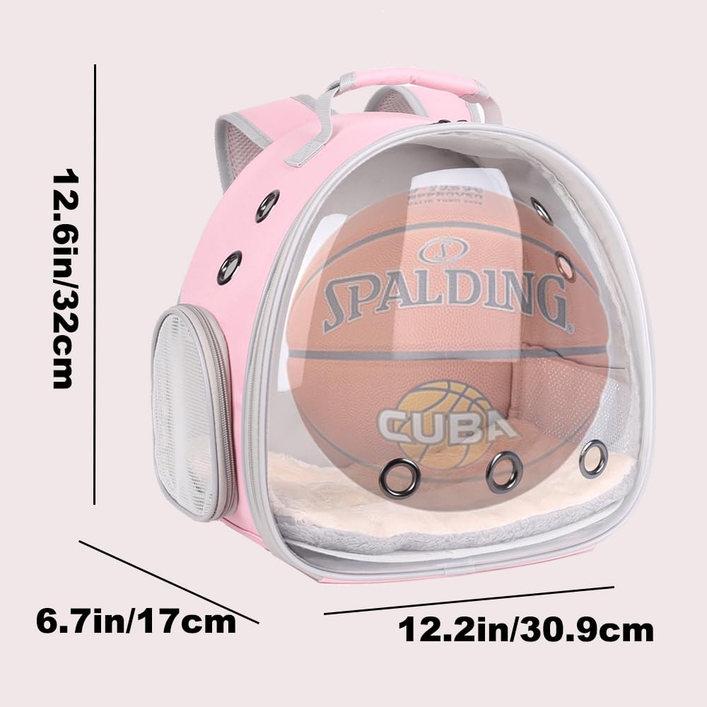 LAIRIES transparent bubble window allowing pet scenery and monitoring