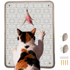 LAJEF cat nail file scratcher front view with natural sisal surface for paw-friendly scratching