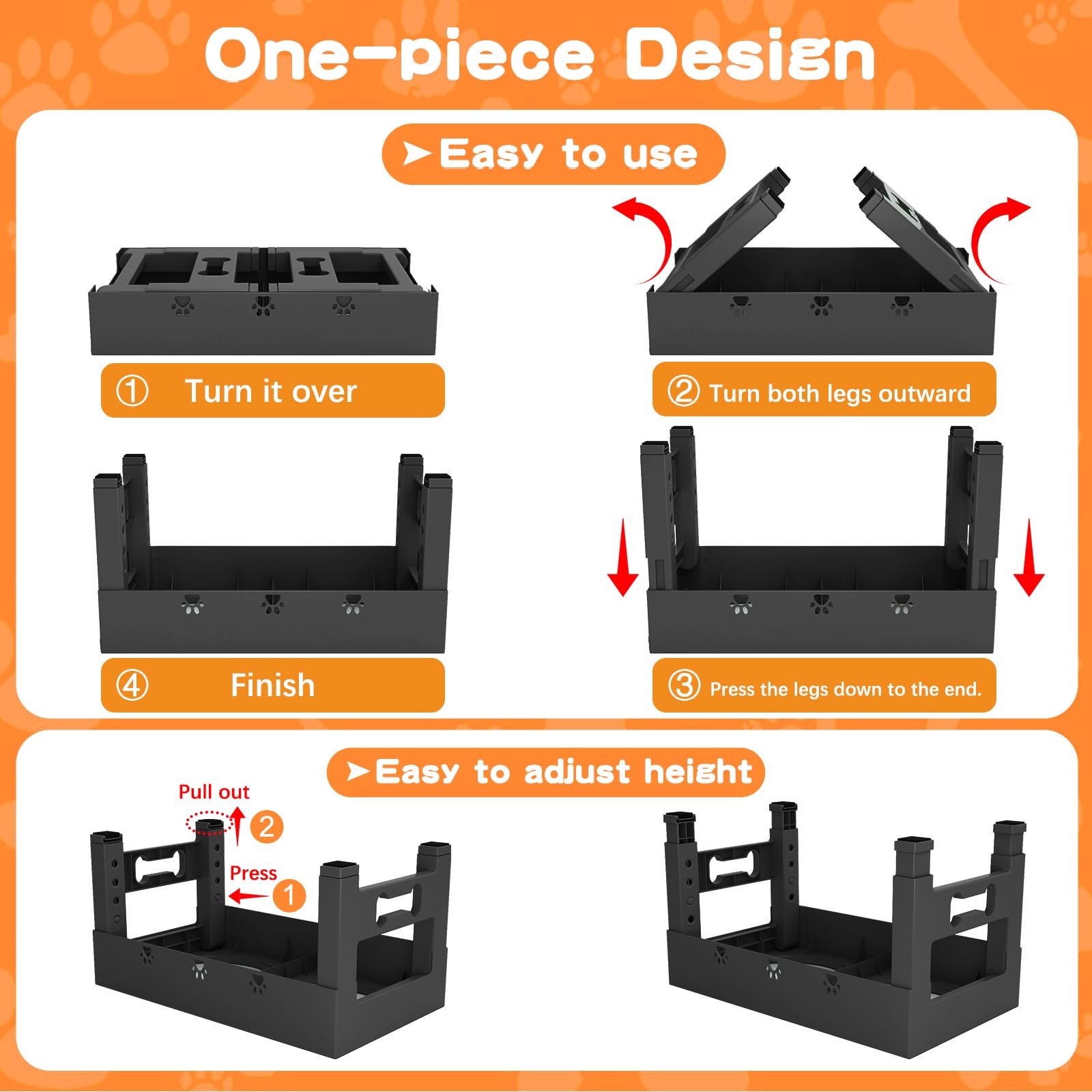 LAKIPETN durable ABS construction resists daily wear for long-lasting use.