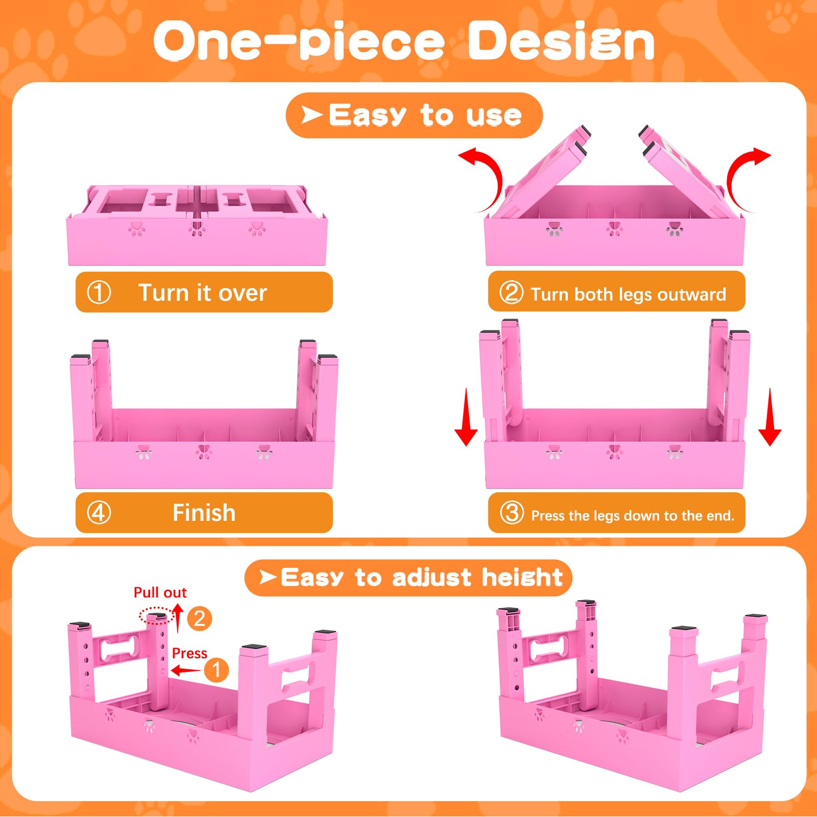 LAKIPETN durable ABS plastic stand for everyday use