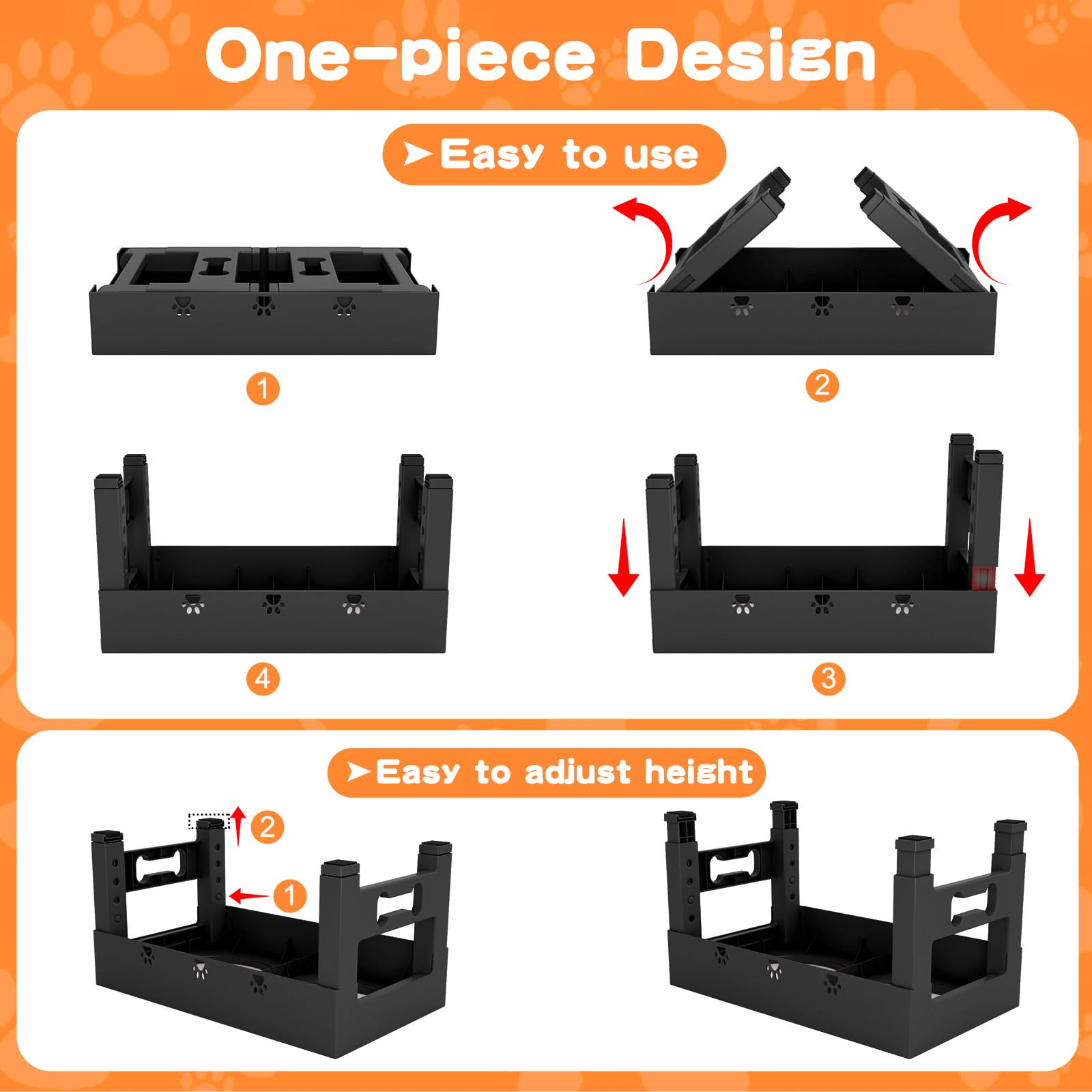 LAKIPETN dishwasher-safe bowls with sturdy ABS stand