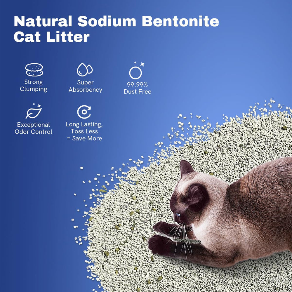 LALAHOME dust-free litter reduces floor dust for cleaner cleanup