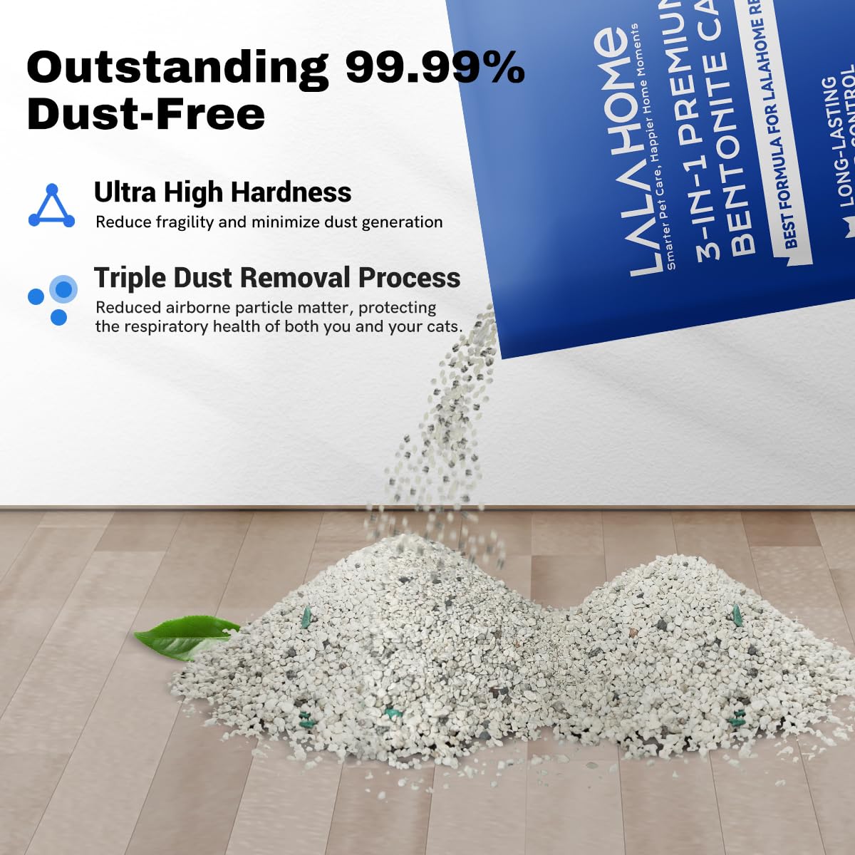 LALAHOME multi-cat friendly litter for households with several felines