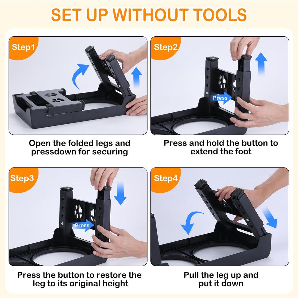 LALOBLUE easy height adjustment button makes quick changes.