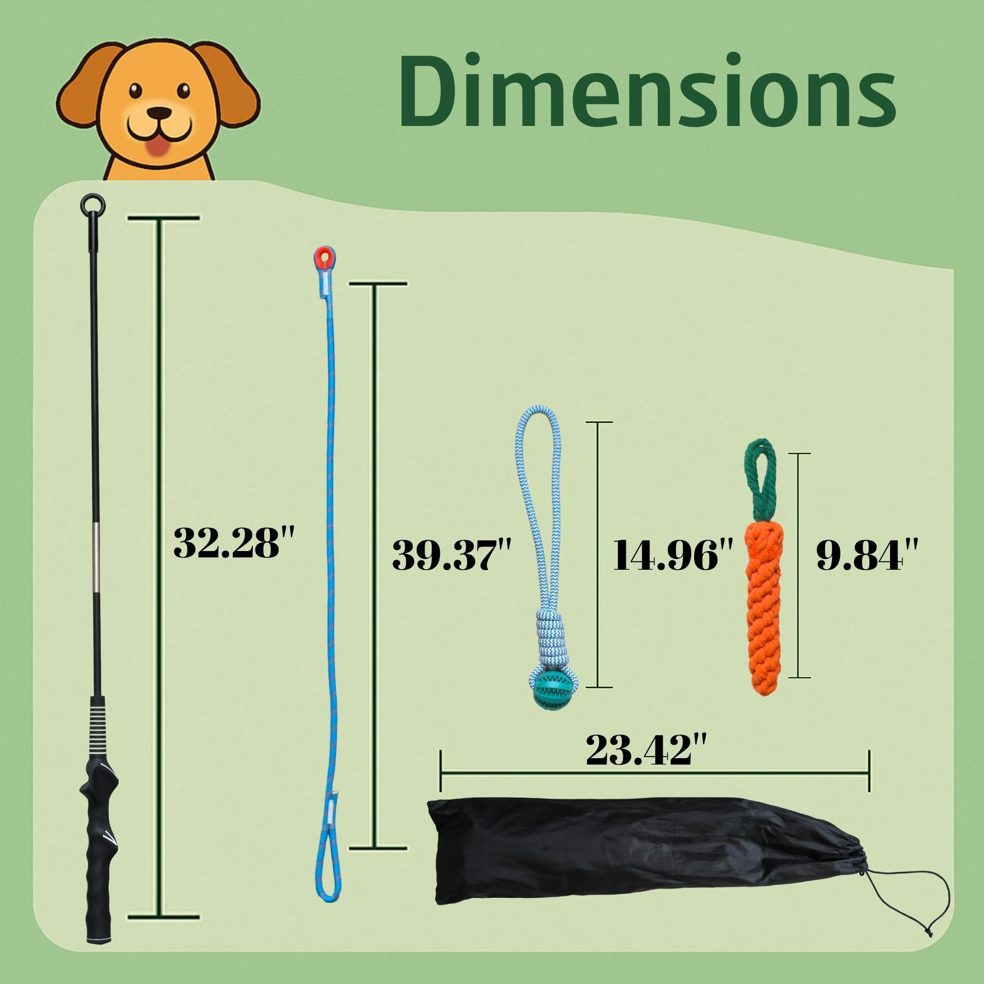 Lamfer tether tug setup assembly enables quick backyard training sessions.