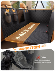 Lamicall dog seat cover mesh window improves airflow for a calmer ride.