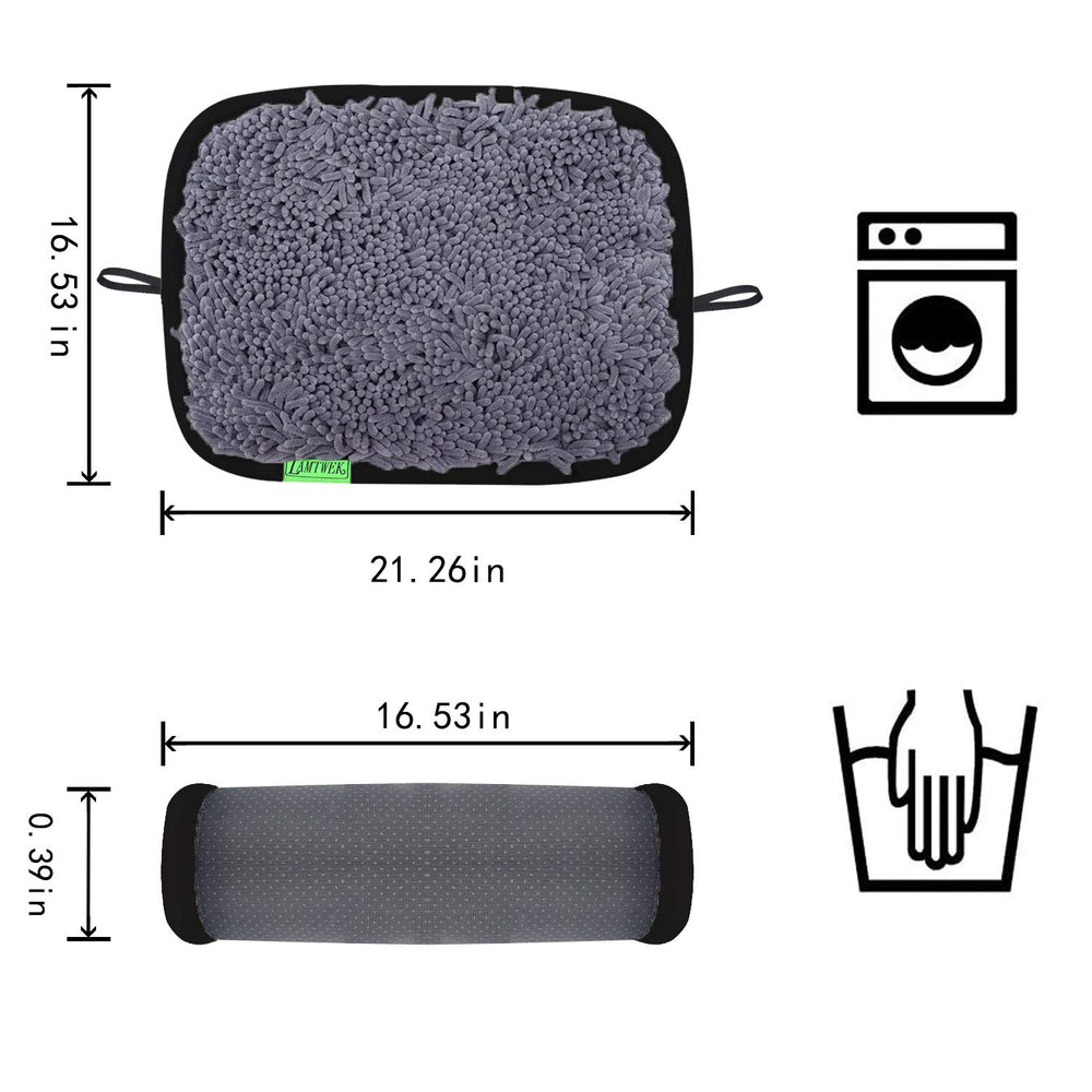 LAMTWEK snuffle mat uses soft polyester and is machine washable.