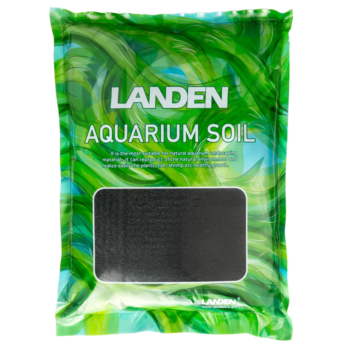 LANDEN Aqua Soil Substrate 5L bag supports robust plant root growth.
