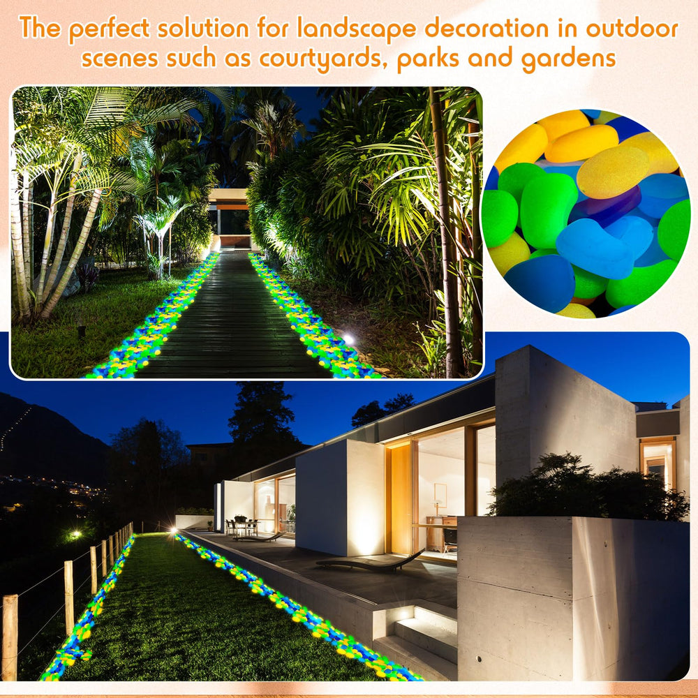 Landical glow rocks ideal for Halloween decor with magical glow.