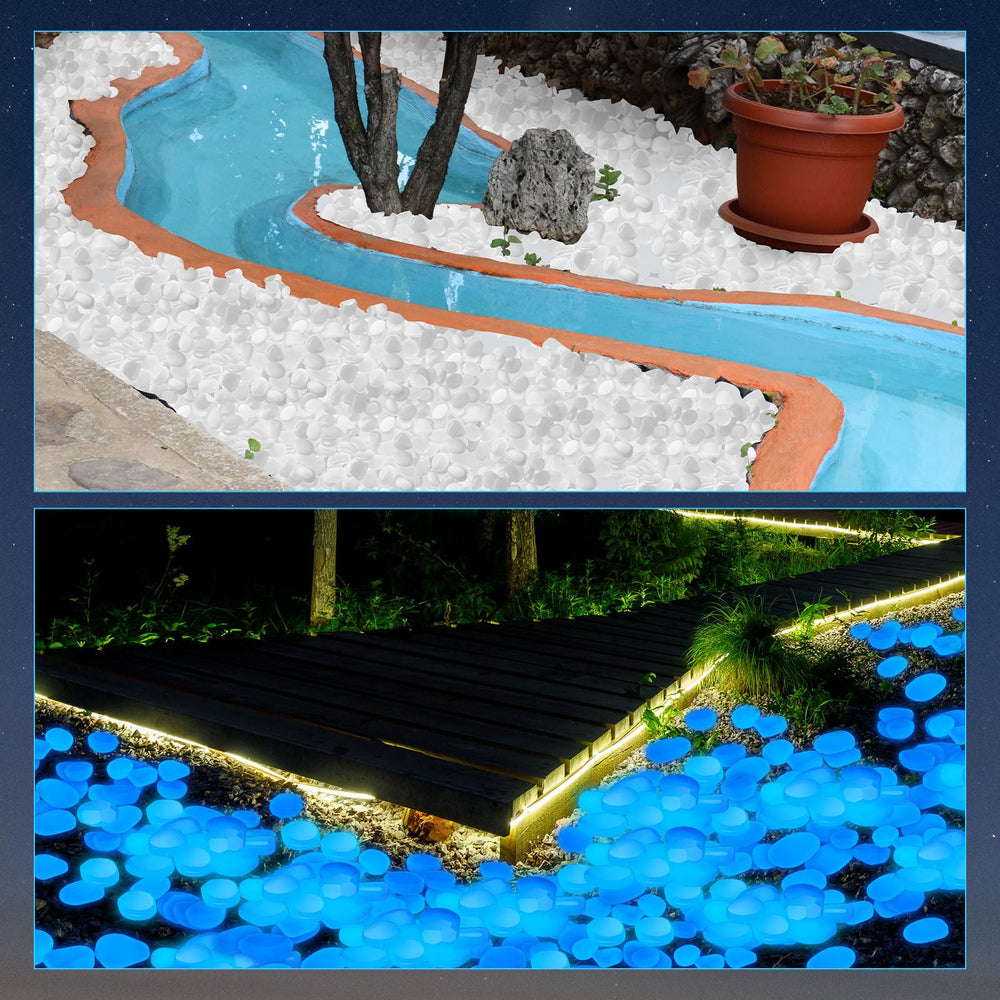 Landical glow rocks enhance holiday decor with magical night scenes.