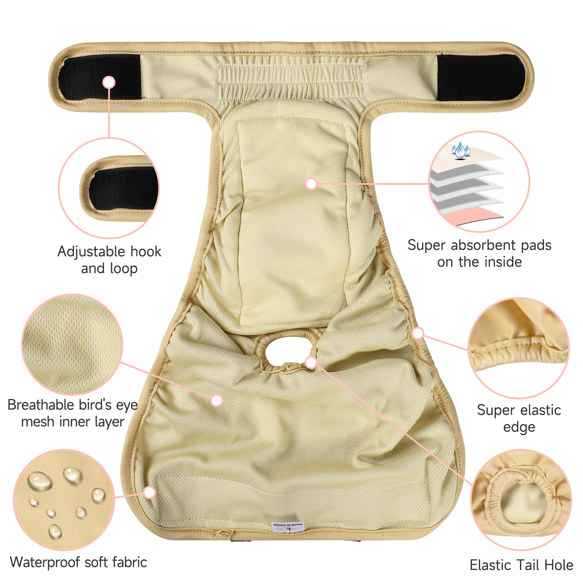 Langsprit reusable diapers support eco-friendly pet care with zero-waste potential.