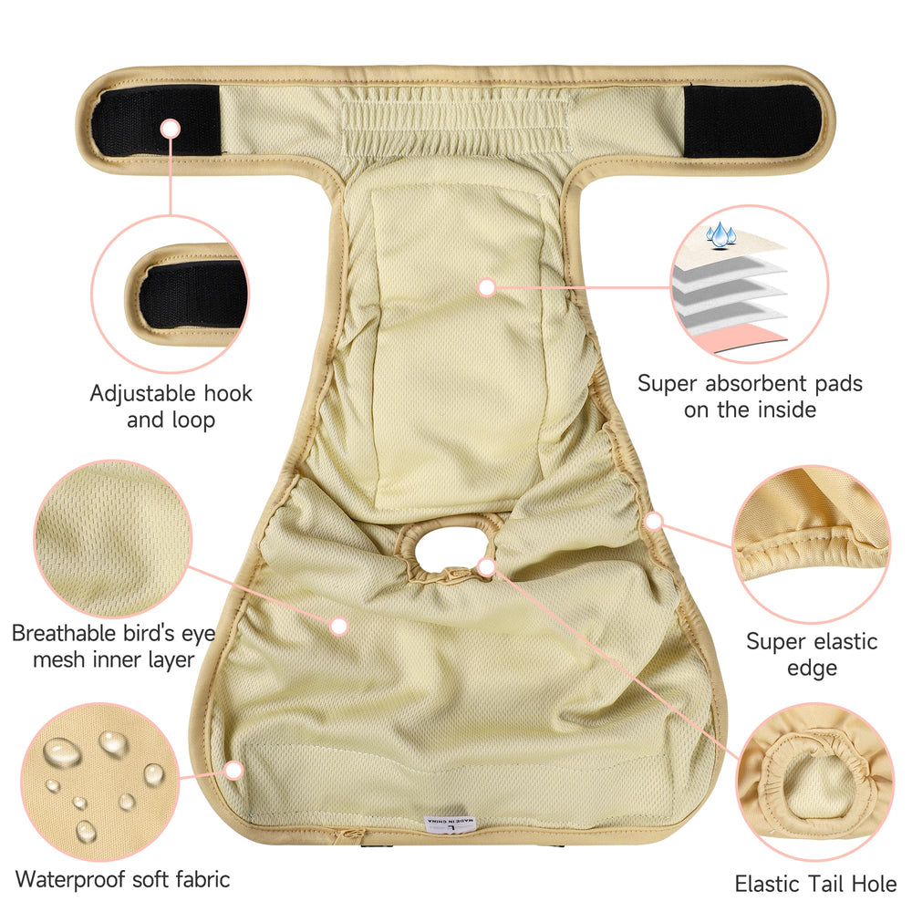 Langsprit reusable diapers support eco-friendly pet care with zero-waste potential.