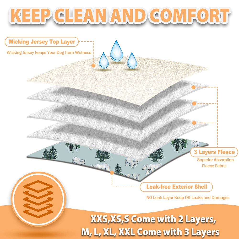 Langsprit dog belly band with leakproof outer layer protects floors
