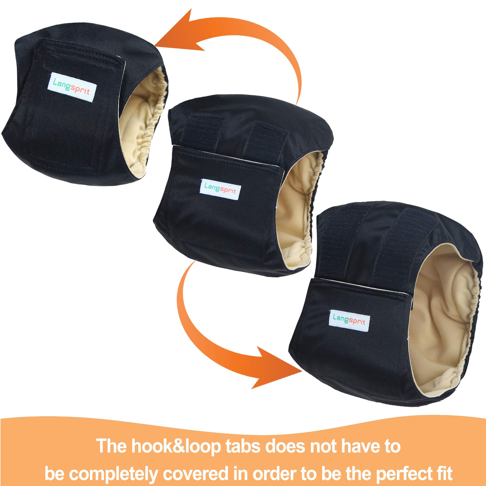 Langsprit belly bands are machine washable, durable for repeated use.