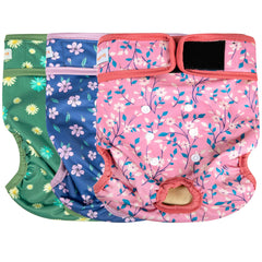 Langsprit washable female dog diaper with absorbent inner layer for moisture control
