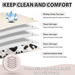 Langsprit dog diaper with leopard design adds style while catching leaks