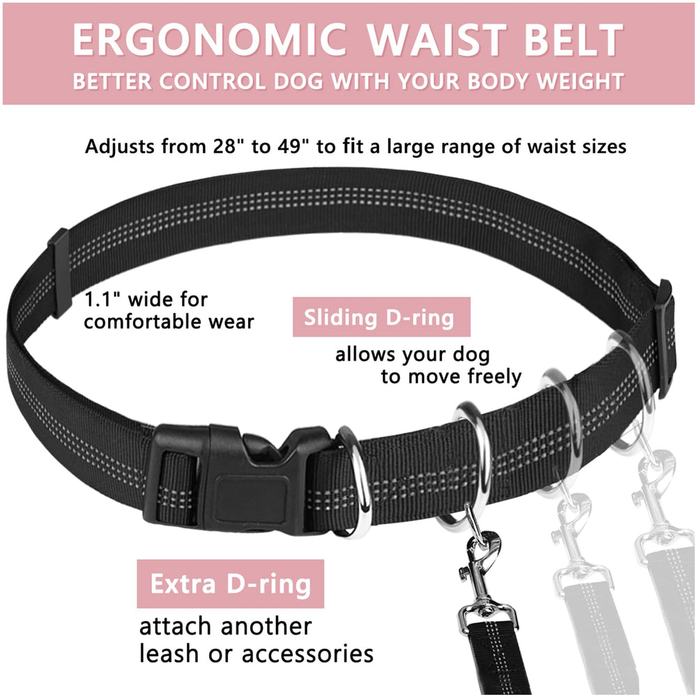 LANNEY 360-degree swivel clip prevents tangles for smooth walks