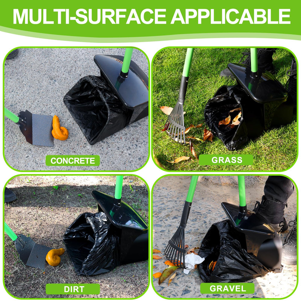 LANNEY Pooper Scooper durable plastic swivel-bin is easy to rinse after use.
