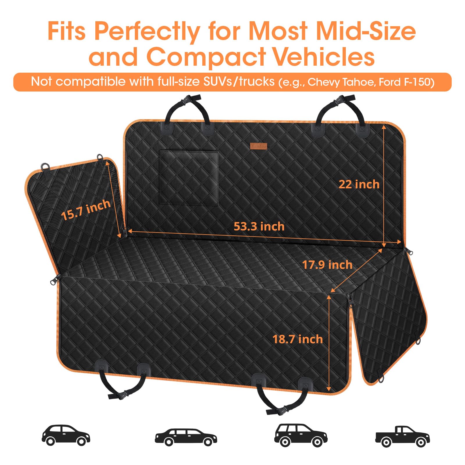 Lantoo waterproof cover cleans quickly with wipe or rinse.