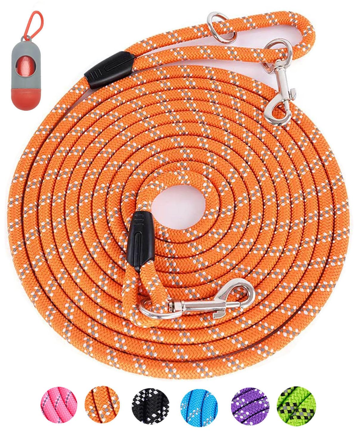 Lanwandeng long dog leash 10ft for small dogs with safe control.