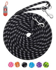Lanwandeng long dog leash 20ft in use for training and walking