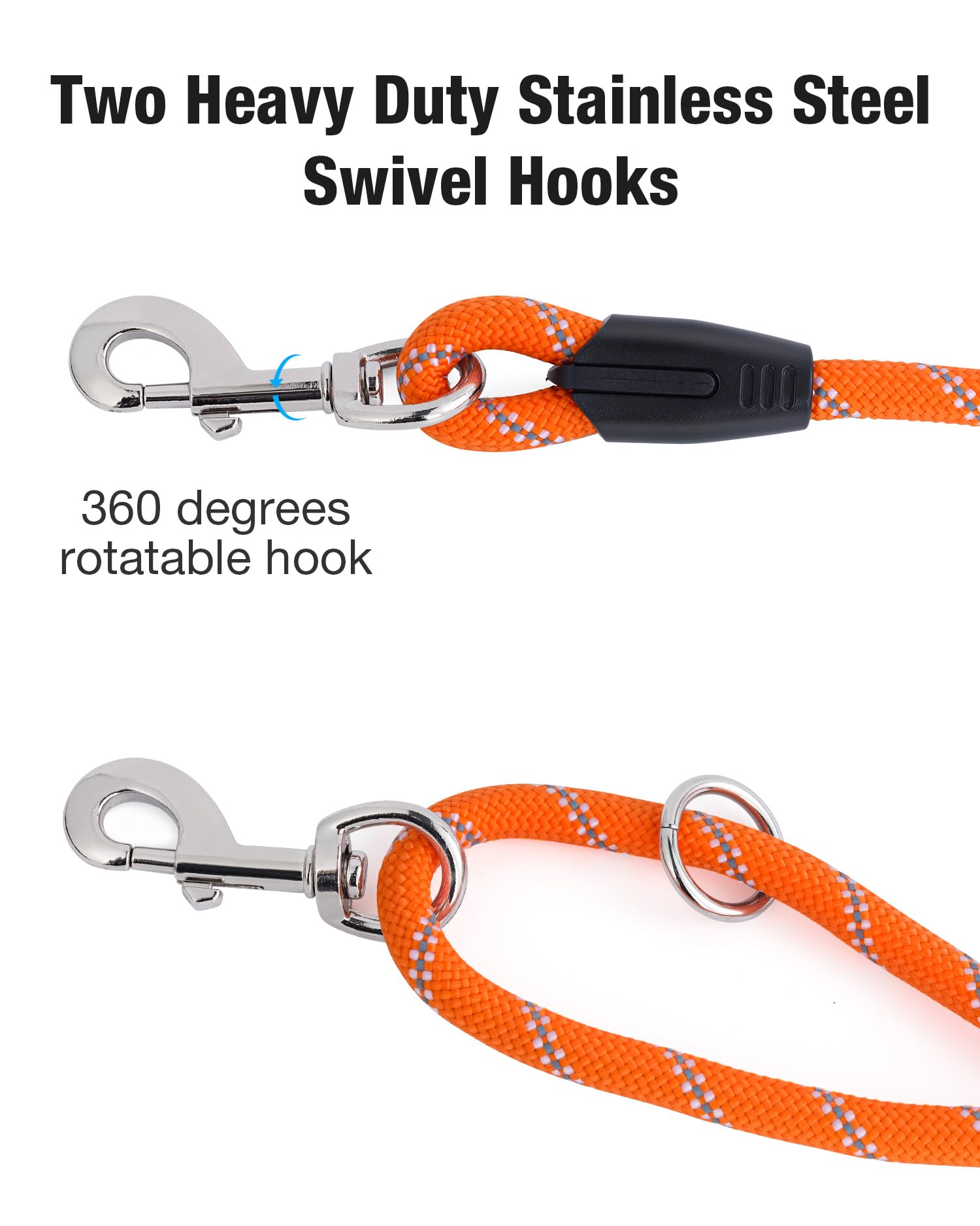 Lanwandeng long dog leash 30ft provides space for recall training in parks.