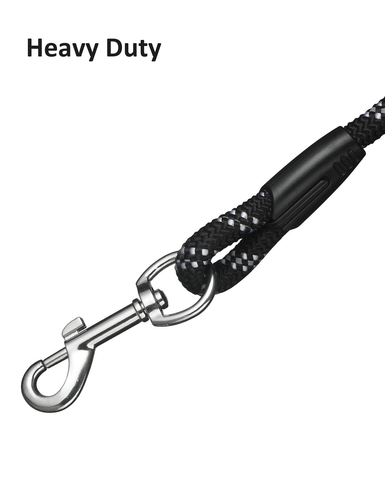 Lanwandeng long dog leash with 50ft nylon rope for expansive outdoor freedom.